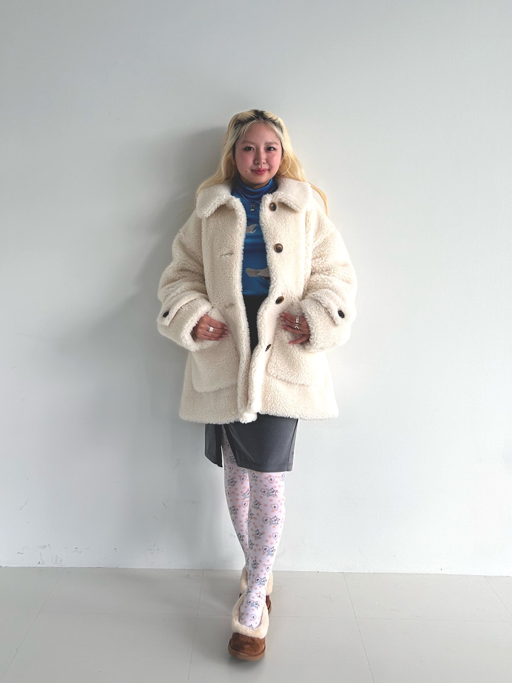 Ray BEAMS（レイビームス）の「ボア ビッグ ポケット ハーフ コート