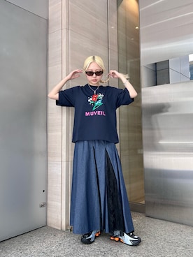 「Ray BEAMS（レイビームス）のアイテム」を使った、haruさん（レディース・152cm）の夏コーディネート