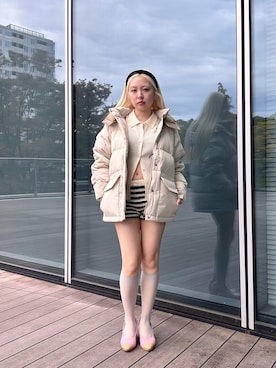 「アイテム（ポロシャツ）」を使った、haruさん（レディース・152cm）の秋コーディネート