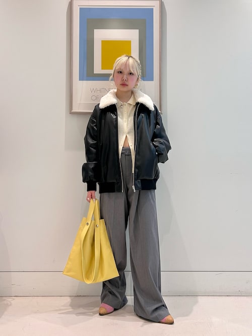 セール】フェイクレザー ナカワタボマー ブルゾン（ブルゾン）｜Ray