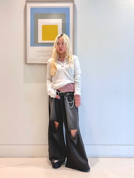 「Ray BEAMS（レイビームス）のアイテム」を使った、haruさん（レディース・152cm）の夏コーディネート