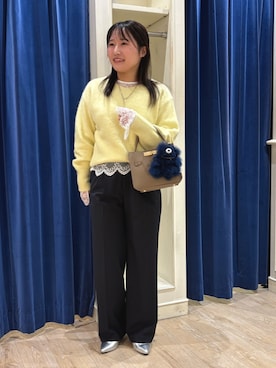 「アイテム（チャーム）」を使った、モチヅキさん（レディース・150cm）の秋コーディネート