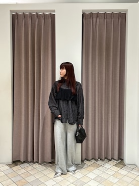 「mystic（ミスティック）のアイテム（トートバッグ）」を使った、たけなかさん（レディース・157cm）の春コーディネート