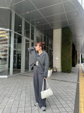 「グレーパンツ」｜たけなかさん（レディース・157cm）の秋コーディネート