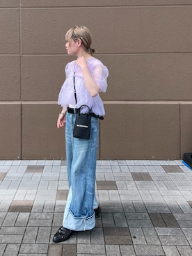 「Jeffrey Campbell（ジェフリーキャンベル）のアイテム（サンダル）」を使った、おかまきさん（レディース・155cm）の夏コーディネート