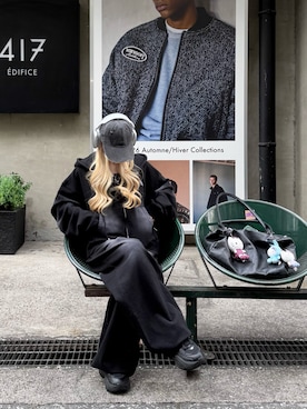 「17HR（セブンティーンアワーズ）のアイテム」を使った、０１７さん（レディース・159cm）の冬コーディネート