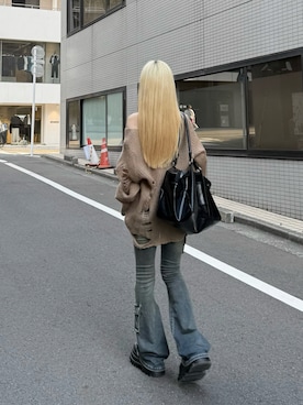 「アイテム（ニット/セーター）」を使った、０１７さん（レディース・159cm）の秋コーディネート