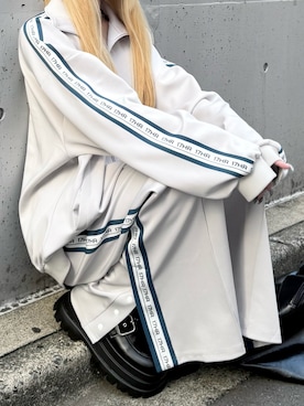 「アイテム（ジャージ）」を使った、０１７さん（レディース・159cm）の秋コーディネート