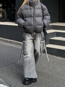 「17HR（セブンティーンアワーズ）のアイテム」を使った、０１７さん（レディース・159cm）の冬コーディネート