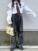 ルーズストレートデニム（デニムパンツ）｜17HR（セブンティーン 