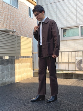 「marka（マーカ）のアイテム（ブルゾン）」を使った、yasu【相互】さん（メンズ・175cm）の冬コーディネート