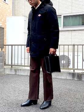 「marka（マーカ）のアイテム（スラックス）」を使った、yasu【相互】さん（メンズ・175cm）の冬コーディネート