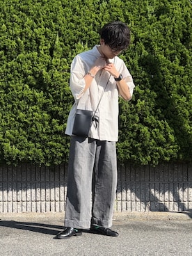 「WEARyouthコーデ」｜「アイテム（スリッポン）」を使った、間井谷　勇生【大阪美容師】さん（メンズ・169cm）の夏コーディネート