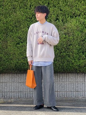 「秋冬」｜「アイテム（スリッポン）」を使った、間井谷　勇生【大阪美容師】さん（メンズ・169cm）の秋コーディネート