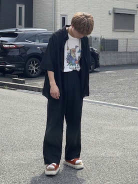 「COOLなこのコが仲間入り」｜「アイテム（財布/小物）」を使った、間井谷　勇生【大阪美容師】さん（メンズ・169cm）の夏コーディネート