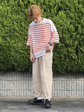 間井谷　勇生【大阪美容師】さん（メンズ・169cm）の夏コーディネート