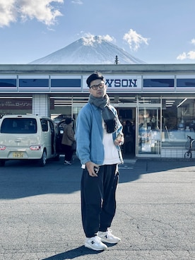 「GOOPiMADE」｜「アイテム（ジャケット/アウター）」を使った、Jie Linさん（メンズ・187cm）の冬コーディネート