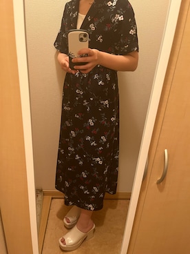 「one way（ワンウェイ）のアイテム（ワンピース/ドレス）」を使った、みぃまちゃん。さん（レディース・160cm）の夏コーディネート