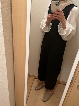 「emi+（エミプラス）のアイテム（オールインワン・サロペット）」を使った、みぃまちゃん。さん（レディース・160cm）の春コーディネート