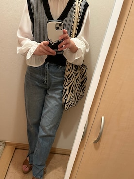 「ms+ ideal（エムズプラスアイディール）のアイテム」を使った、みぃまちゃん。さん（レディース・160cm）の春コーディネート