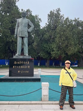 「yellow」｜Yunさん（レディース・160cm）の秋コーディネート