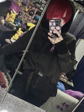 「KILL STAR（キルスター）のアイテム（トップス）」を使った、REOUDONさん（レディース・148cm）の冬コーディネート