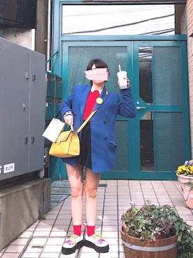 「厚底」｜「アイテム（その他）」を使った、しおちゃんさん（レディース・153cm）の冬コーディネート