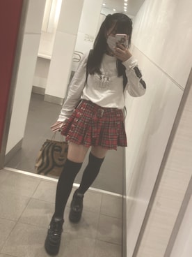 「REFLEM（レフレム）のアイテム（トップス）」を使った、あぴさん（レディース・156cm）の秋コーディネート