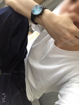 「CONVERSE（コンバース）のアイテム（Tシャツ/カットソー）」を使った、あらーさん（メンズ・172cm）の秋コーディネート