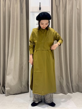 「Te chichi TERRASSE（テチチテラス）のアイテム（ハンチング/ベレー帽）」を使った、ｳ ｯ ﾃﾞｨさん（レディース・153cm）の秋コーディネート