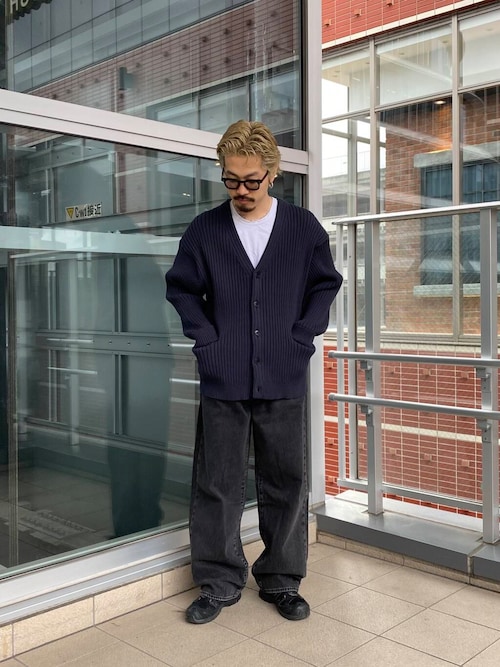 new basic COTTON CASHMERE WIDE RIB CARDIGAN