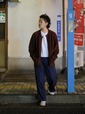 「stein（シュタイン）のアイテム」を使った、キーパーさん（メンズ・173cm）の秋コーディネート