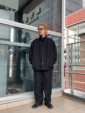 「URBAN RESEARCH（アーバンリサーチ）のアイテム（ブルゾン）」を使った、キーパーさん（メンズ・173cm）の冬コーディネート