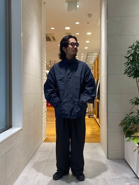 「ATON（エイトン）のアイテム（ジャケット/アウター）」を使った、HAYATEさん（メンズ・173cm）の秋コーディネート