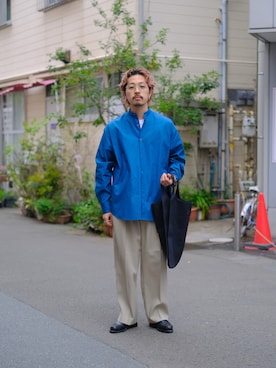 「20/80（テゥエンティーエイティー）のアイテム」を使った、キーパーさん（メンズ・173cm）の春コーディネート