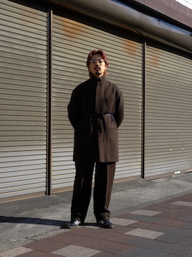「stein（シュタイン）のアイテム」を使った、キーパーさん（メンズ・173cm）の冬コーディネート