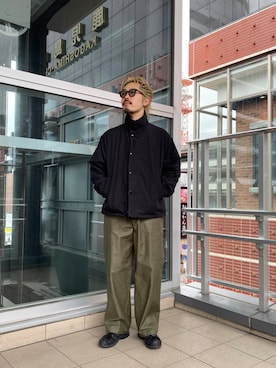 「URBAN RESEARCH（アーバンリサーチ）のアイテム（ブルゾン）」を使った、キーパーさん（メンズ・173cm）の冬コーディネート