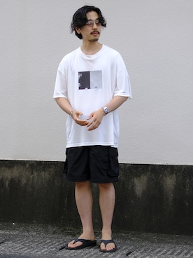 「stein（シュタイン）のアイテム」を使った、キーパーさん（メンズ・173cm）の夏コーディネート