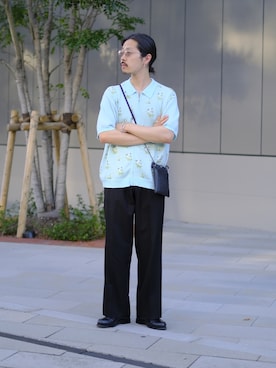 「NUNC（ヌンク）のアイテム」を使った、HAYATEさん（メンズ・173cm）の夏コーディネート