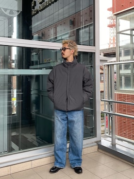 「URBAN RESEARCH（アーバンリサーチ）のアイテム（デニムパンツ）」を使った、HAYATEさん（メンズ・173cm）の秋コーディネート