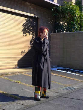 「Ayame（アヤメ）のアイテム」を使った、キーパーさん（メンズ・173cm）の冬コーディネート