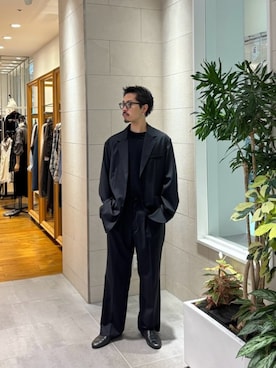 「オールブラックコーデ」｜HAYATEさん（メンズ・174cm）の秋コーディネート