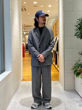 「URBAN RESEARCH（アーバンリサーチ）のアイテム（セットアップ）」を使った、HAYATEさん（メンズ・173cm）の秋コーディネート