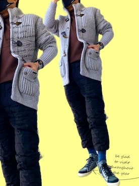 「BARK（バーク）のアイテム」を使った、zizitownさん（メンズ・175cm）の冬コーディネート