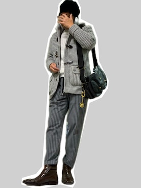 「アイテム（テーラードジャケット）」を使った、zizitownさん（メンズ・175cm）の冬コーディネート