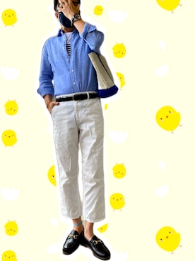 「SHIPS JET BLUE（シップスジェットブルー）のアイテム（パンツ）」を使った、zizitownさん（メンズ・175cm）の夏コーディネート