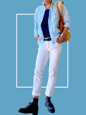 「爽やかコーデ」｜zizitownさん（メンズ・175cm・50代）の夏コーディネート