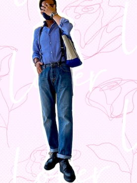 「Paraboot（パラブーツ）の【Paraboot】CHAMBORD　パラブーツ　シャンボード（ドレスシューズ）」を使った、zizitownさん（メンズ・175cm）の夏コーディネート