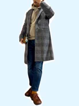 「Clarks（クラークス）のアイテム」を使った、zizitownさん（メンズ・175cm）の冬コーディネート