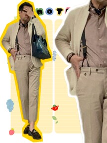 ＜PT01＞GENTLEMAN FIT 2プリーツコットンスラックス PT01（ピーティーゼロウーノ）の「◎PT01 / GENTLEMAN FIT